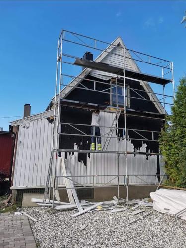 Huset skal få ny kledning